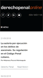 Mobile Screenshot of derechopenalonline.com